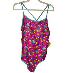 Disney Toy Story One-Piece Swim Suit Size XL Pink UPF 50+ Swimming NWT